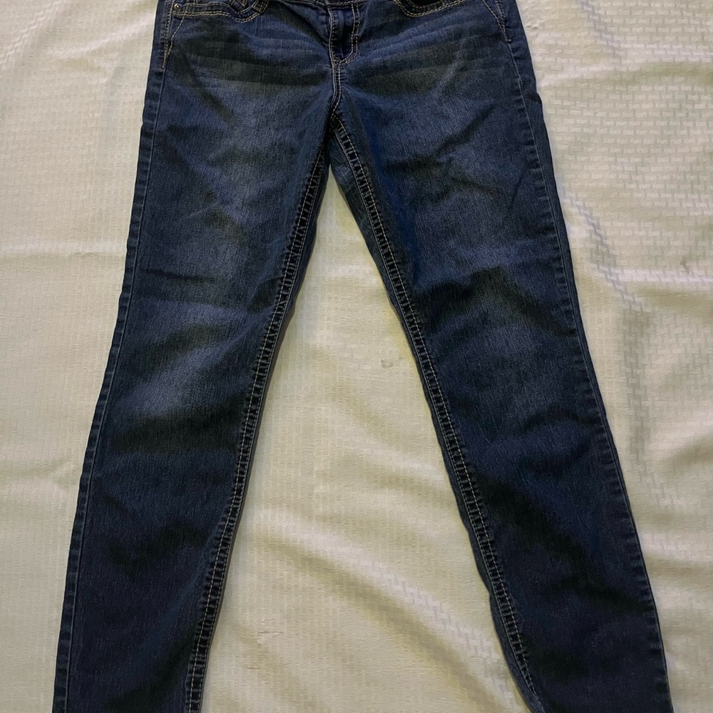 LEI Dark Blue Skinny Jeans for junior women